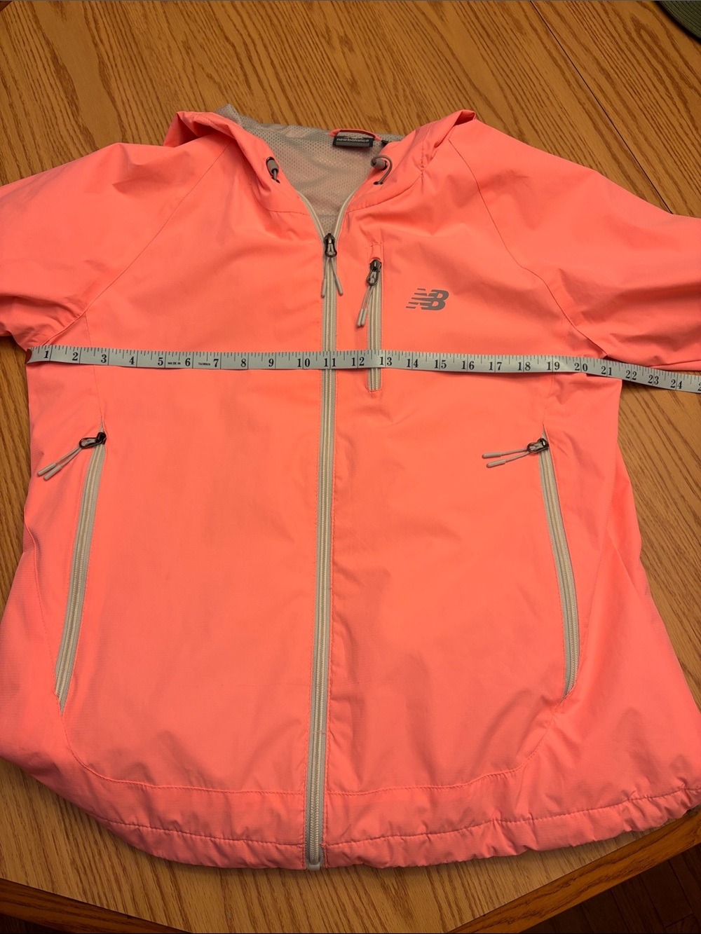 New Balance Coral/Pink Neon Windbreaker Jacket XL - Picture 6 of 10